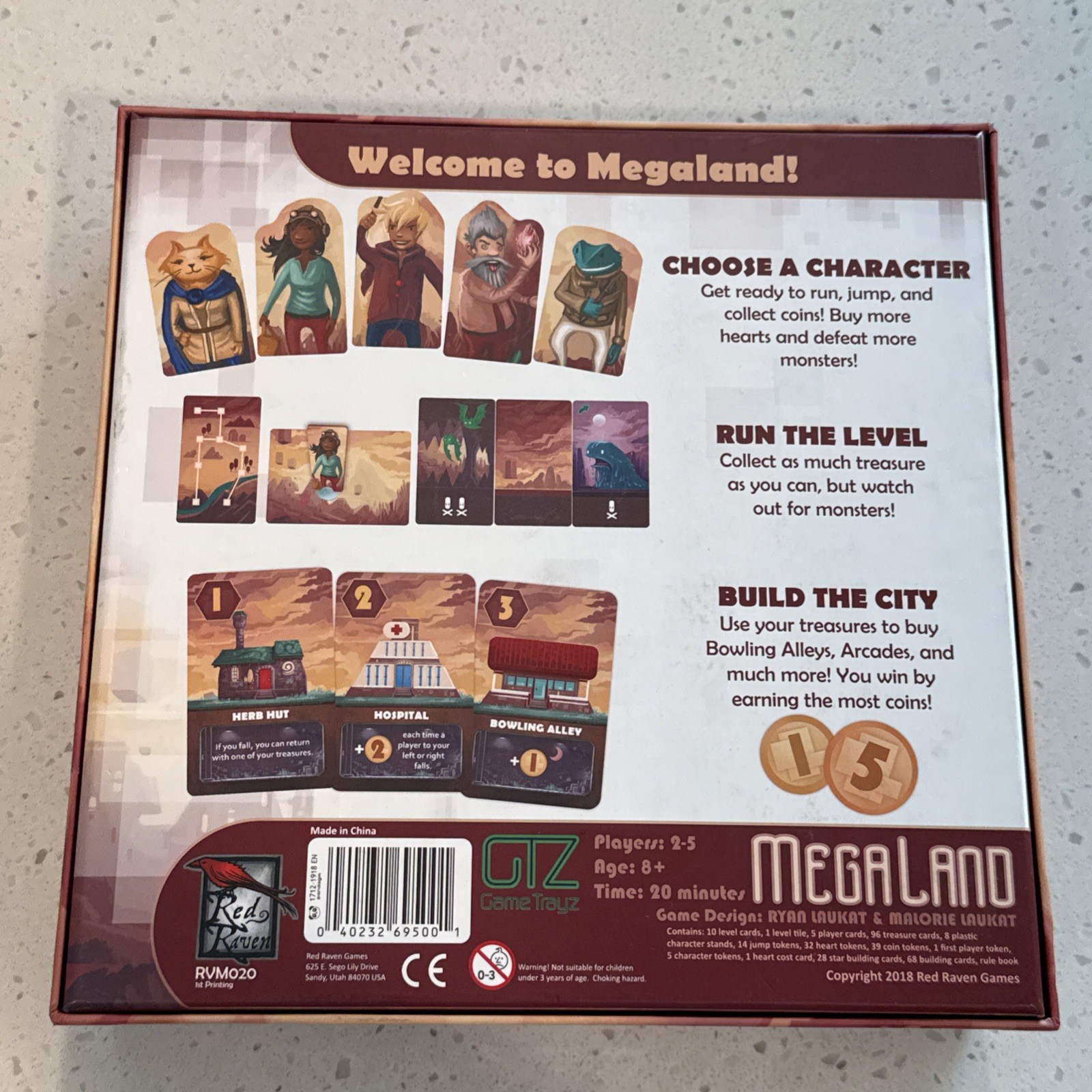 Megaland Board Game Red Raven Games