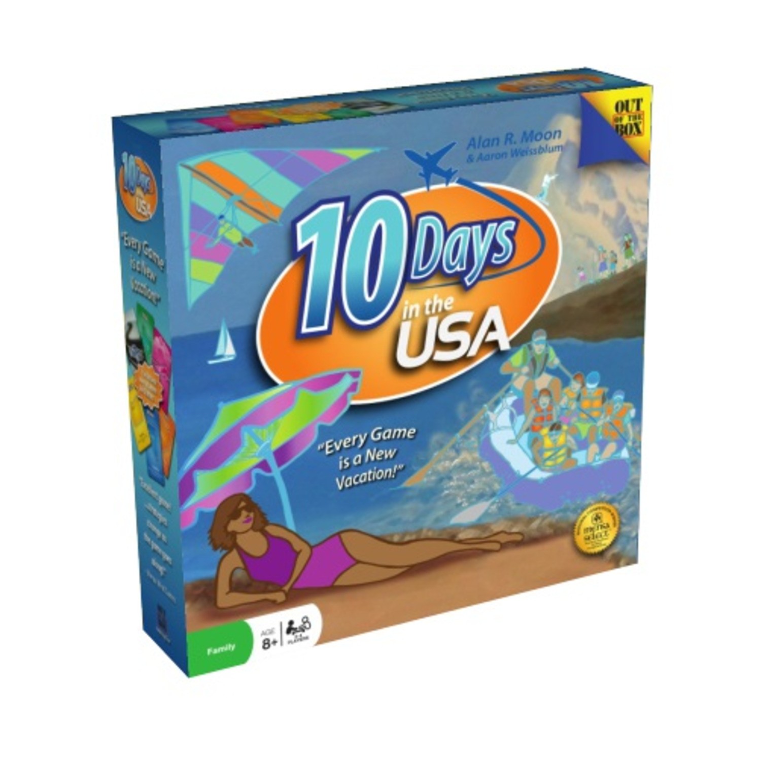 Out of the Box Boardgame 10 Days in the USA (2nd Ed) Box Fair/EX