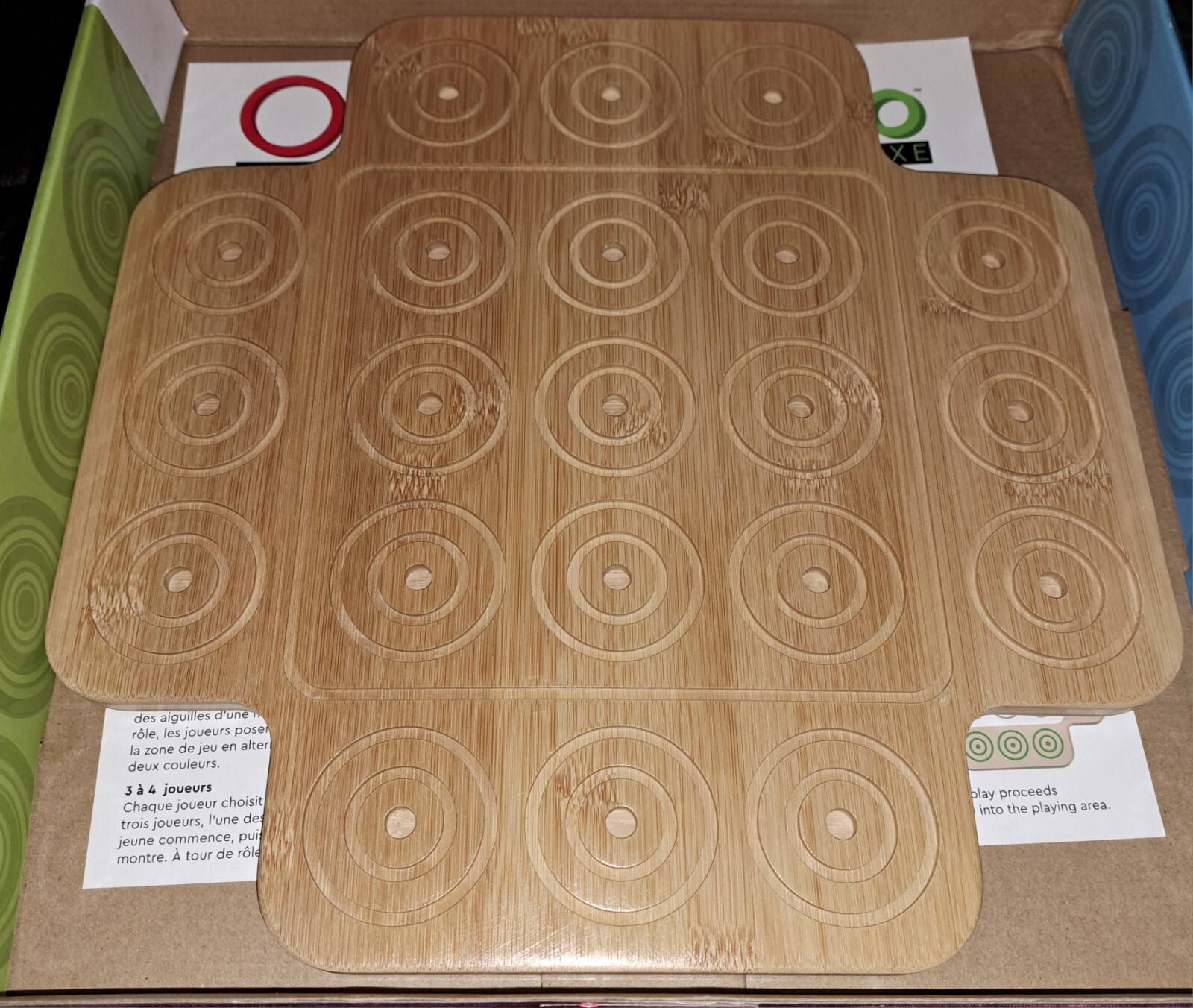 Otrio Deluxe – Strategy Game Wood Board by Marbles Brain Workshop COMPLETE