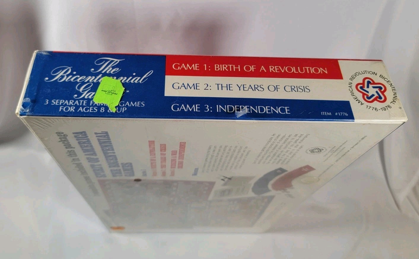 Vintage 1975 Coach House “THE BICENTENNIAL GAMES” 3 Board Games In 1 NEW Sealed