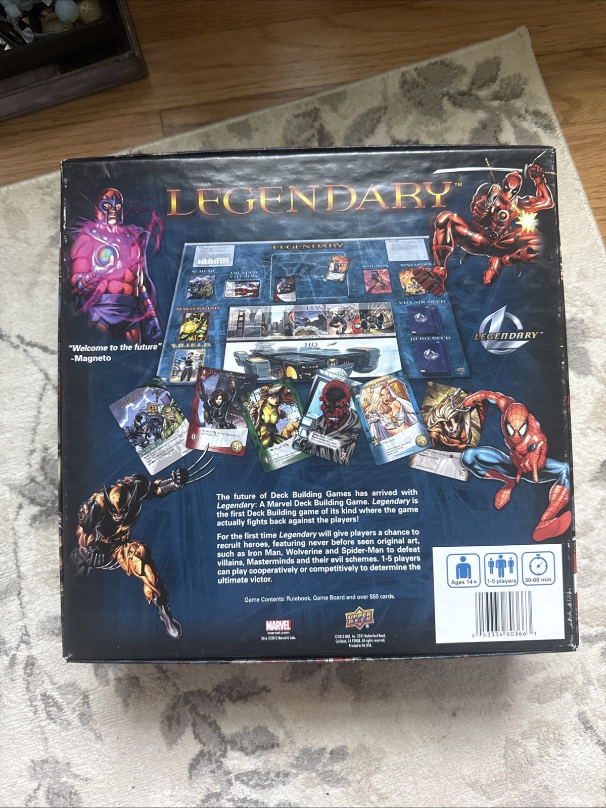 Upper Deck Legendary: A Marvel Deckbuilding Board Game – Complete