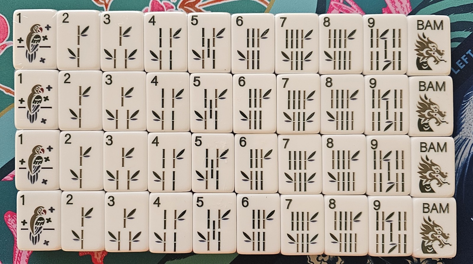 Lyla Inspired Navy Backed 4 Layer Engraved American Mahjong Set, 160 Tiles