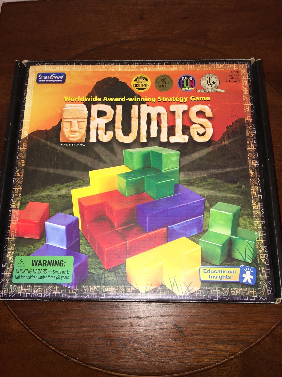 Rumis Board Game 3D Strategy Outbuild Outsmart EI2992 2006 Educational Insights