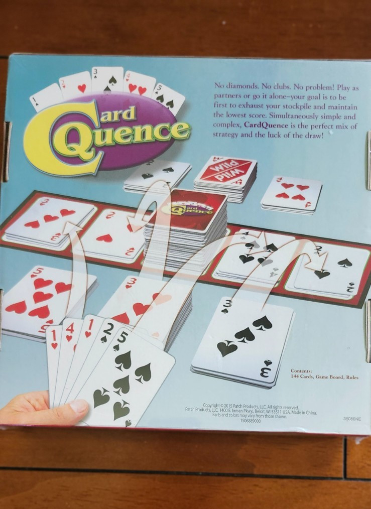 Card Quence 2015 Patch Products Perfect Mix of strategy and luck of the draw!