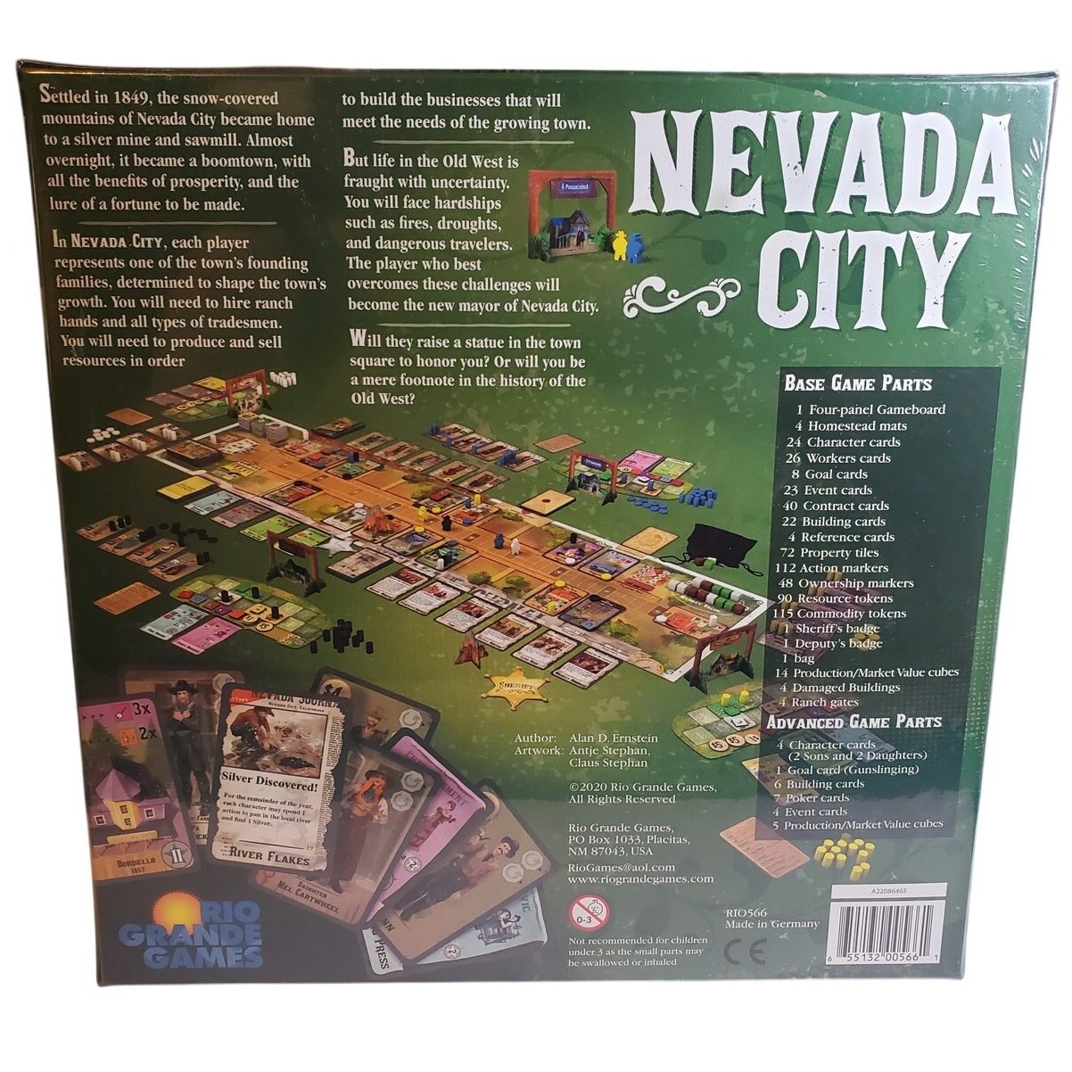 Nevada City Board Game – 2-4 Players