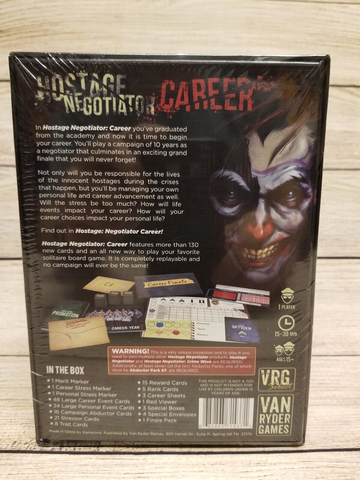 Hostage Negotiator Base + Crime Wave + Career Expansion + 12 Packs SEALED