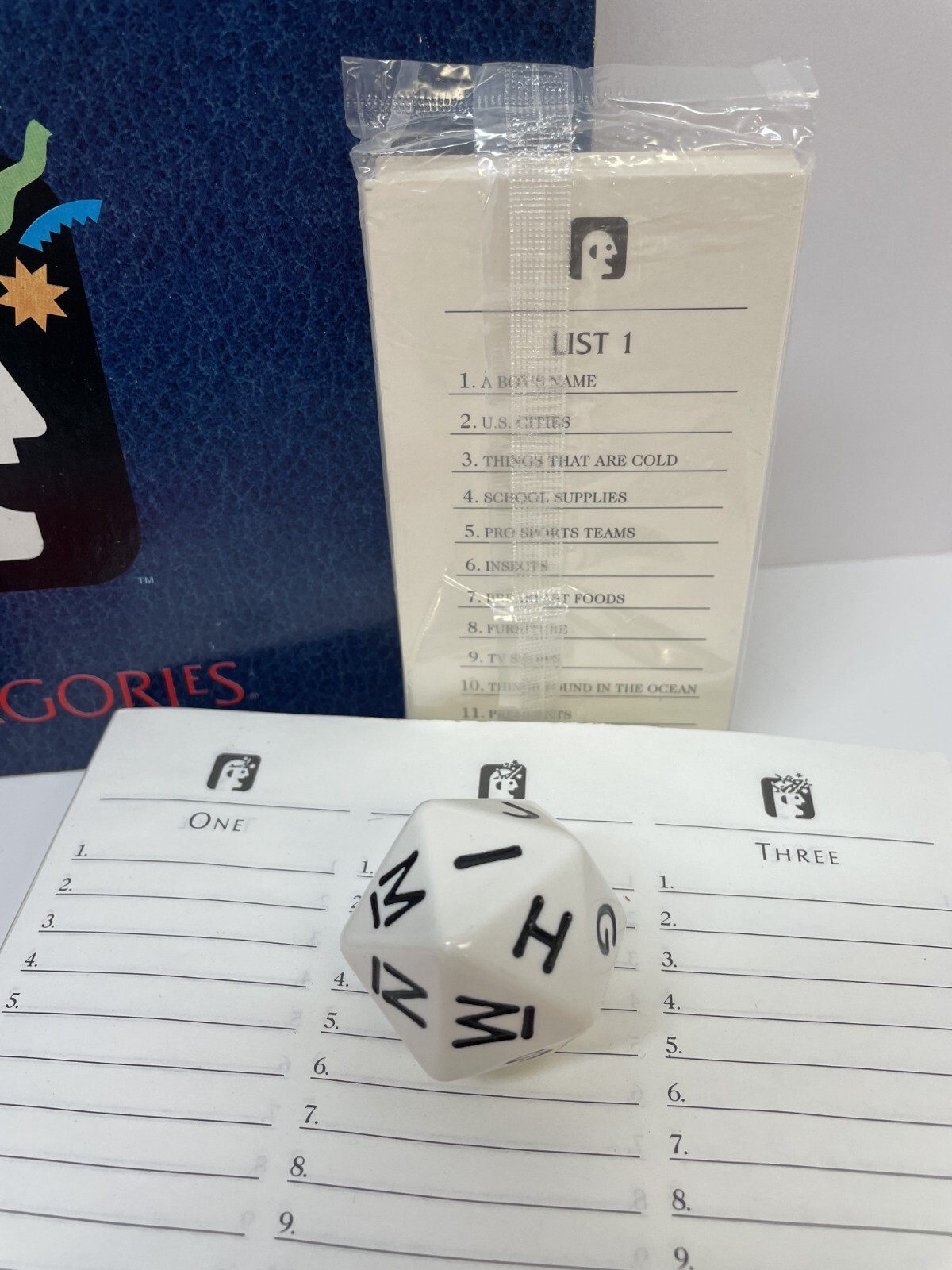 Vintage The Game Of Scattergories 1999 Edition Hasbro Complete