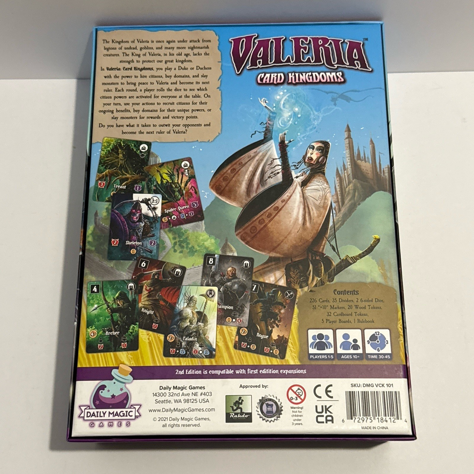 Valeria Card Kingdoms Game + Crimson Seas & Darksworn Expansions 2021 – Complete