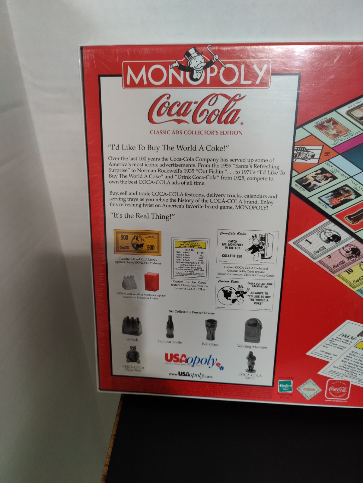 Monopoly Coca-Cola Classic Ads Collector’s Edition NEW & SEALED
