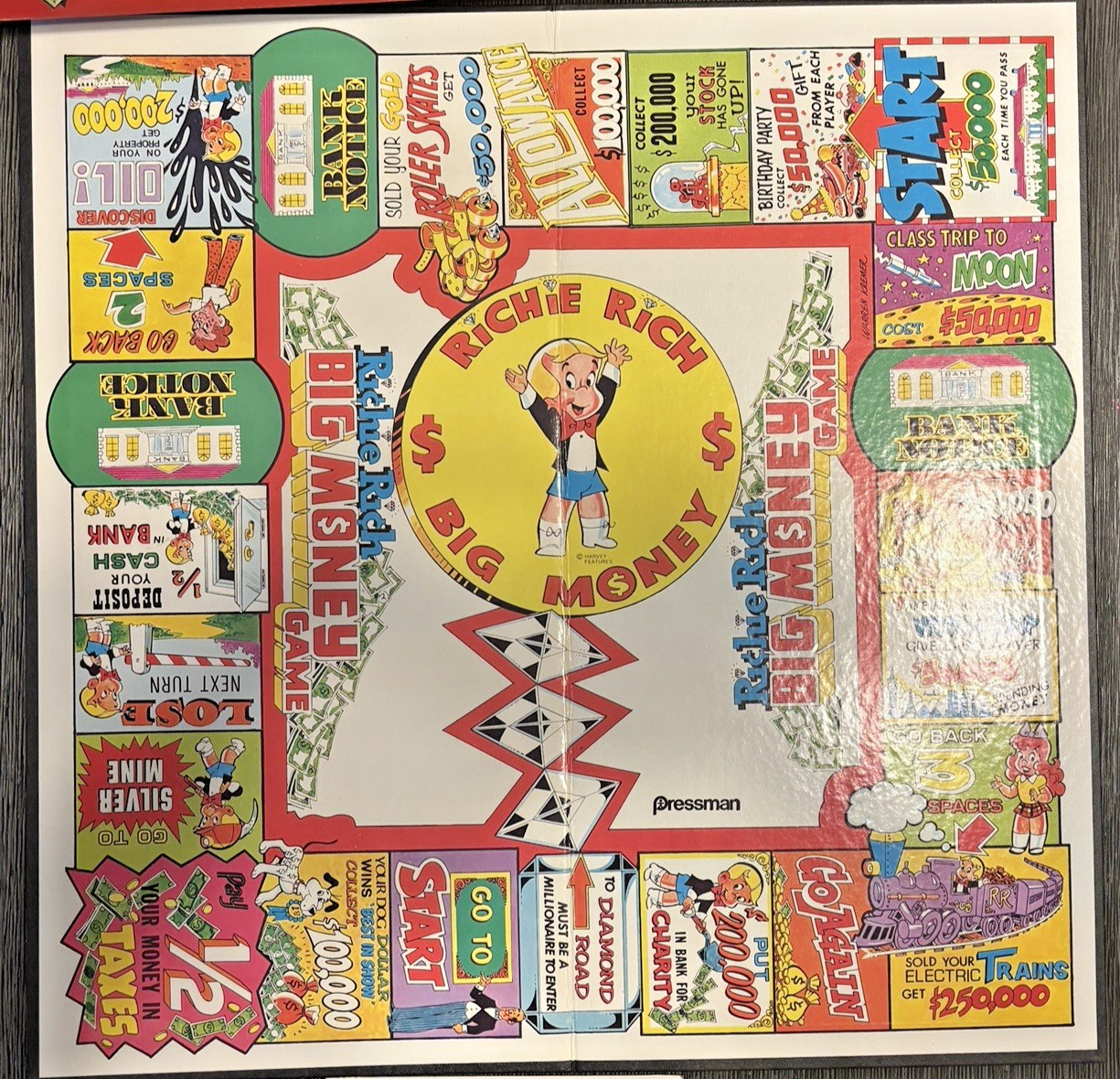 Vintage 1977 Richie Rich Big Money Game Harvey Pressman Complete in Box