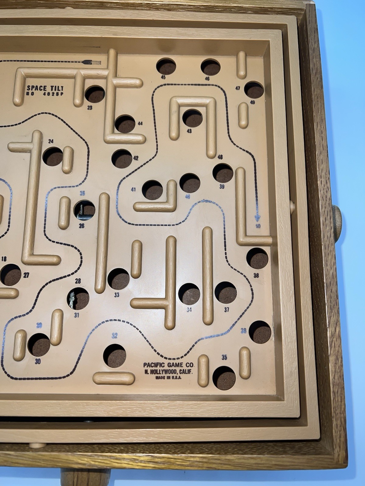 Vintage 60’s Tilt Vintage Space Maze Marble Game Original Box Labyrinth