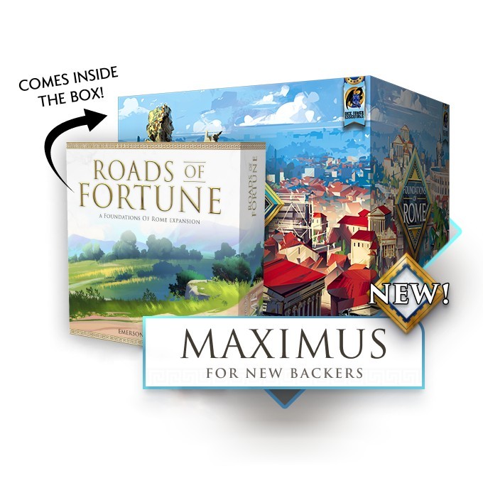 NEW Foundations Of Rome Maximus Sundrop+First Player Statue+Upgraded Marker