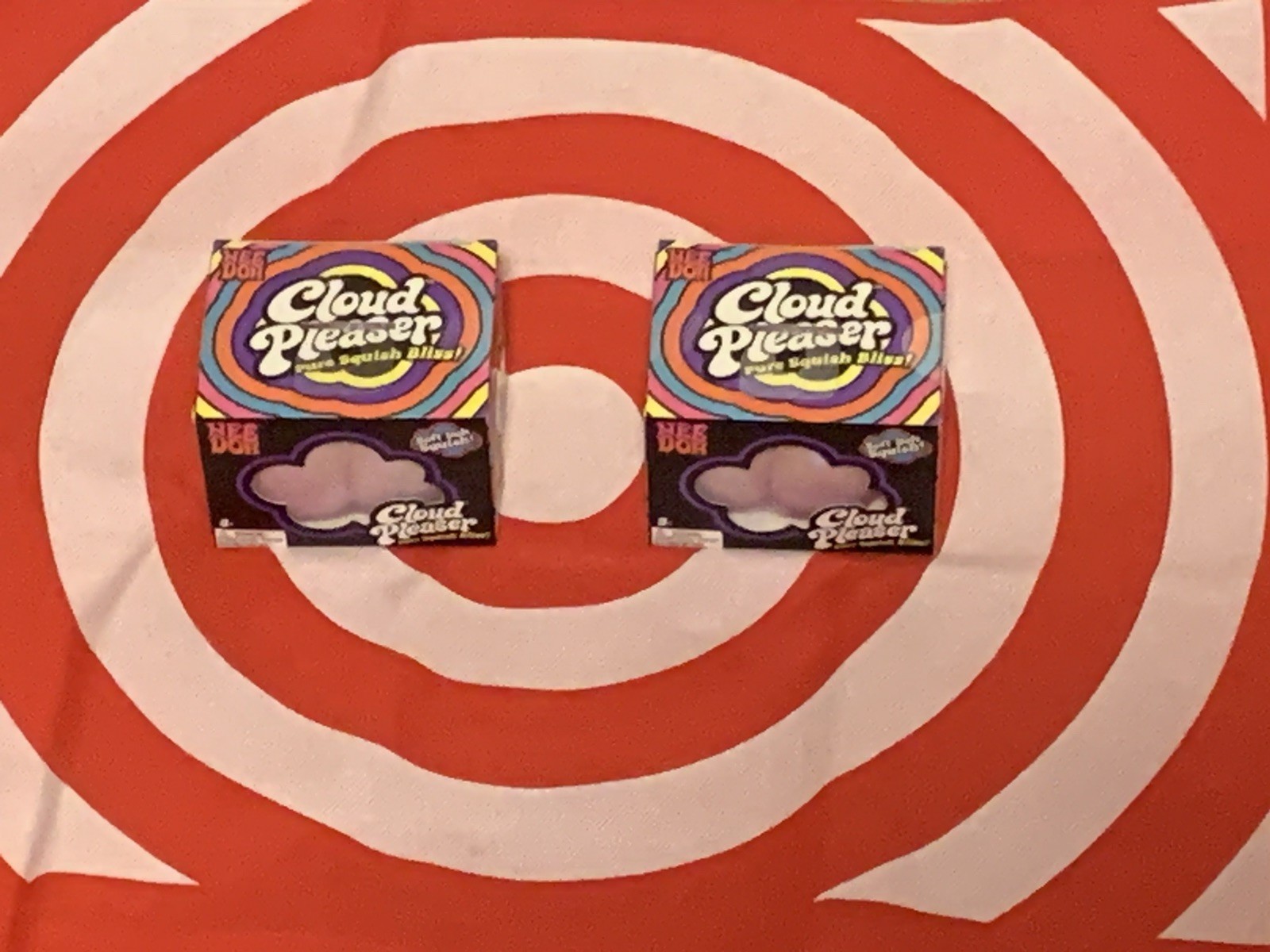 Nee Doh Cloud Pleaser Soft Schylling Squish Squeeze Toy Rare Sealed NEW LOT of 2