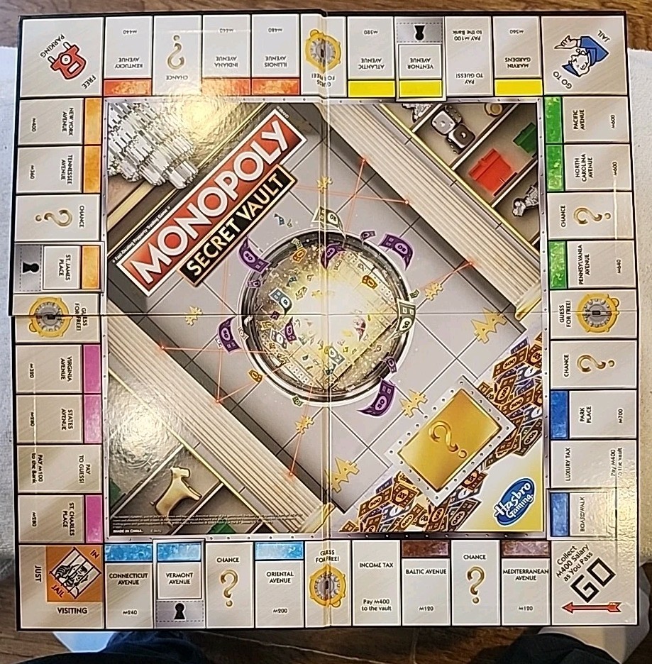 Monopoly Secret Vault Board Game By Hasbro Complete