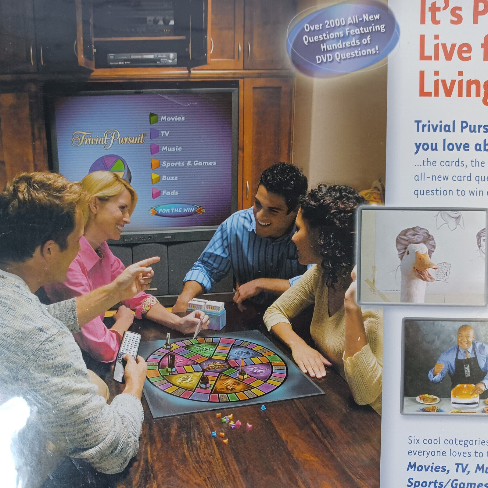 TRIVIAL PURSUIT Pop Culture DVD Board Game 2003-Factory Sealed