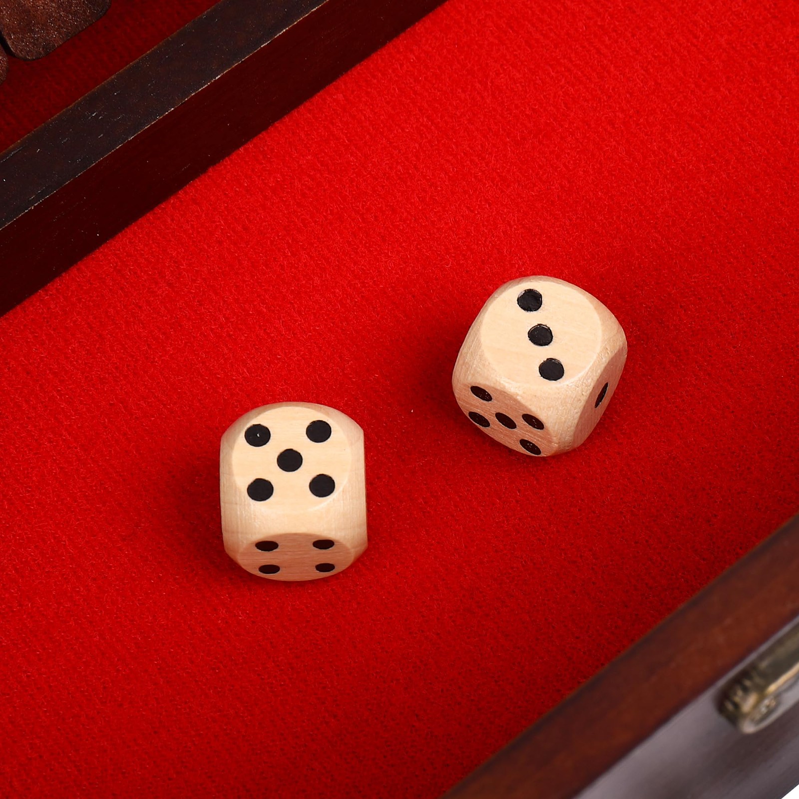 STERLING Games 12 Number Shut The Box Wooden Box Travel Case Nautical Theme F…