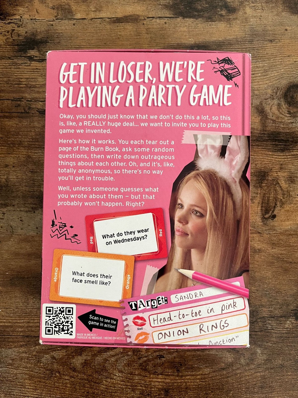 Mean Girls Burn Book Party Game By Big Potato For 4+ Players Ages 14+