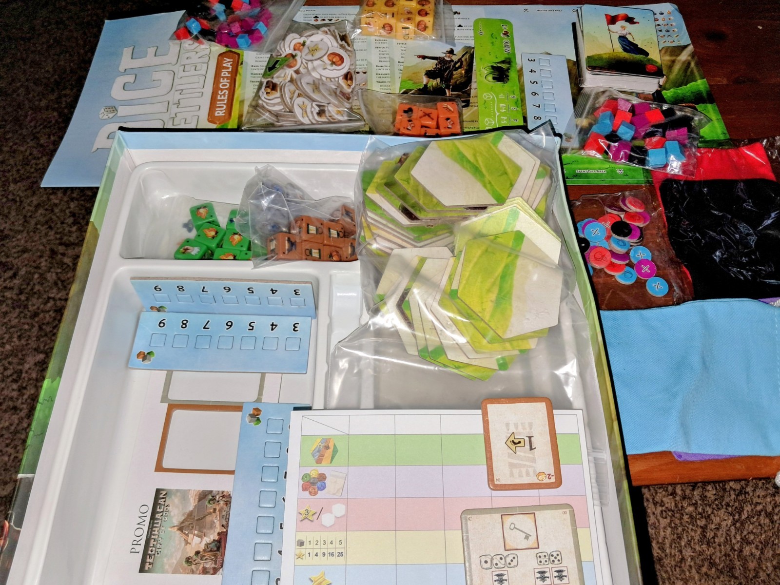 DICE SETTLERS Board Game NSKN Games Complete 1-4 Players