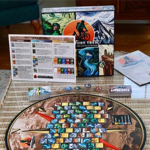 Board Game – NEW Strategy Board Game for 2-5 Players. Bike, Paddle, Trek, Cli…