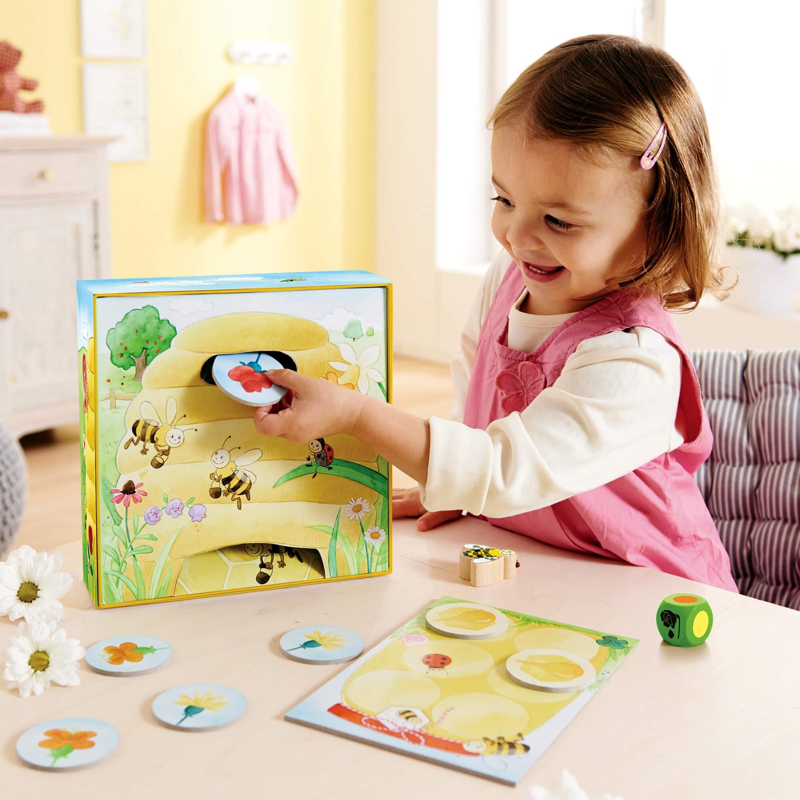 My Very First Games Hanna Honeybee – 2 Cooperative Color Die Games Ages 2+ (M…