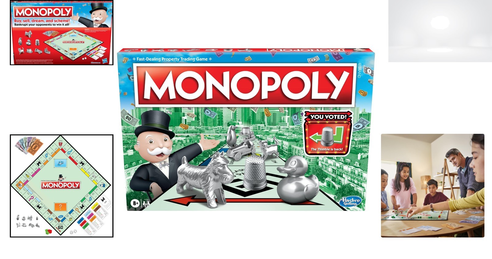 Property Trading Board Game 2-6 Players Ages 8+ 8 Tokens Houses Hotels Included