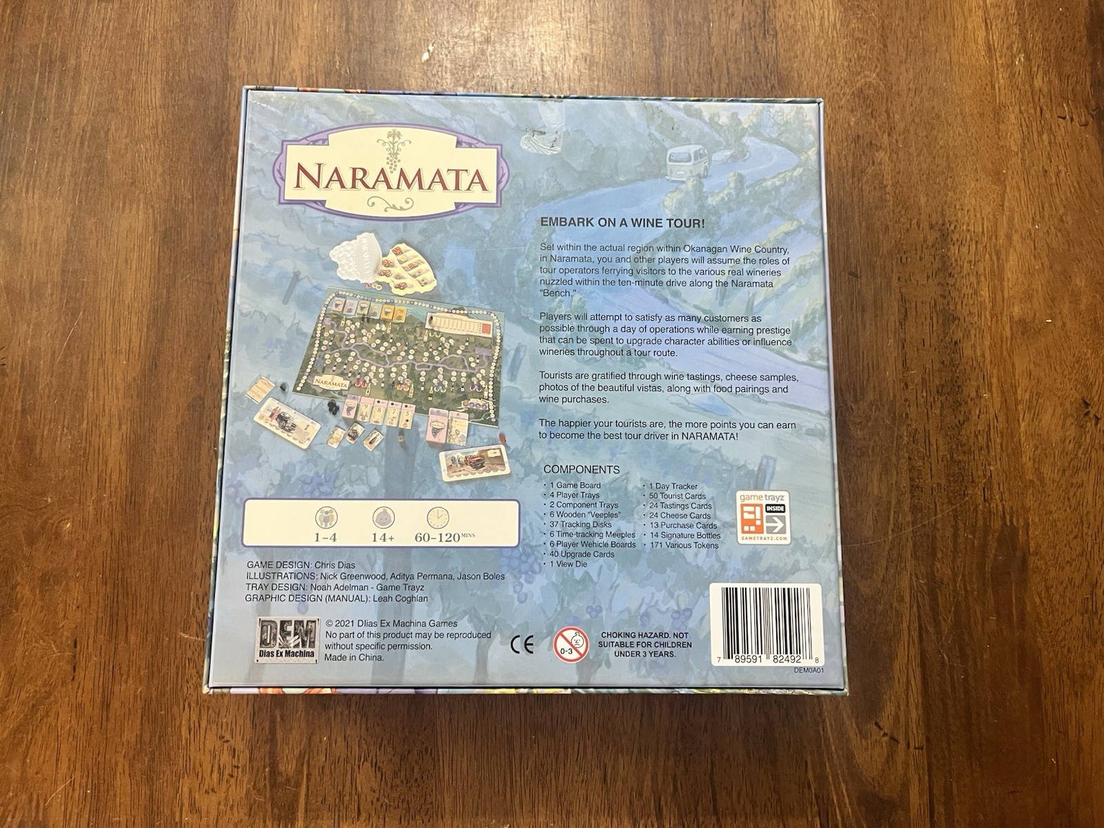 Naramata: Wine and Tourism Strategy Board Game by DEM Games, Brand New