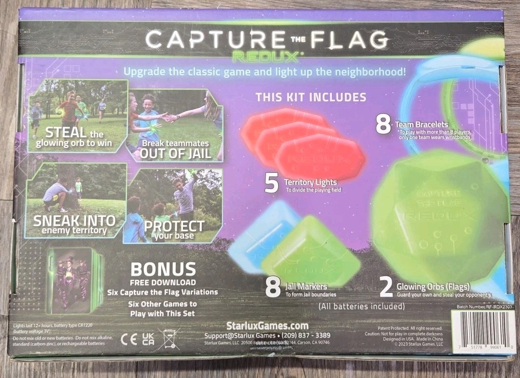 Capture the Flag REDUX Glow in Dark Outdoor Night Time Game – NEW IN BOX