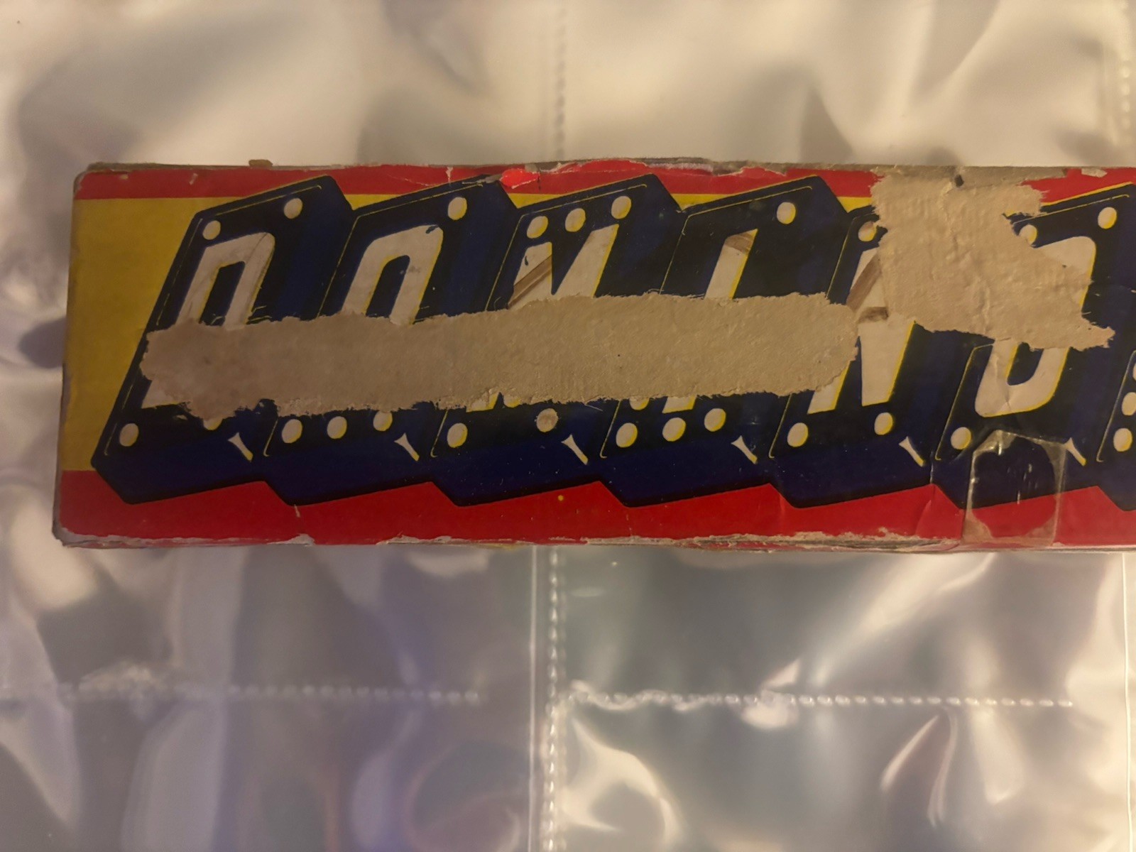 Vtg c.1950s-60s 28 Dominoes By Halsam Set 622 Double-Six Wooden Embossed Dragon