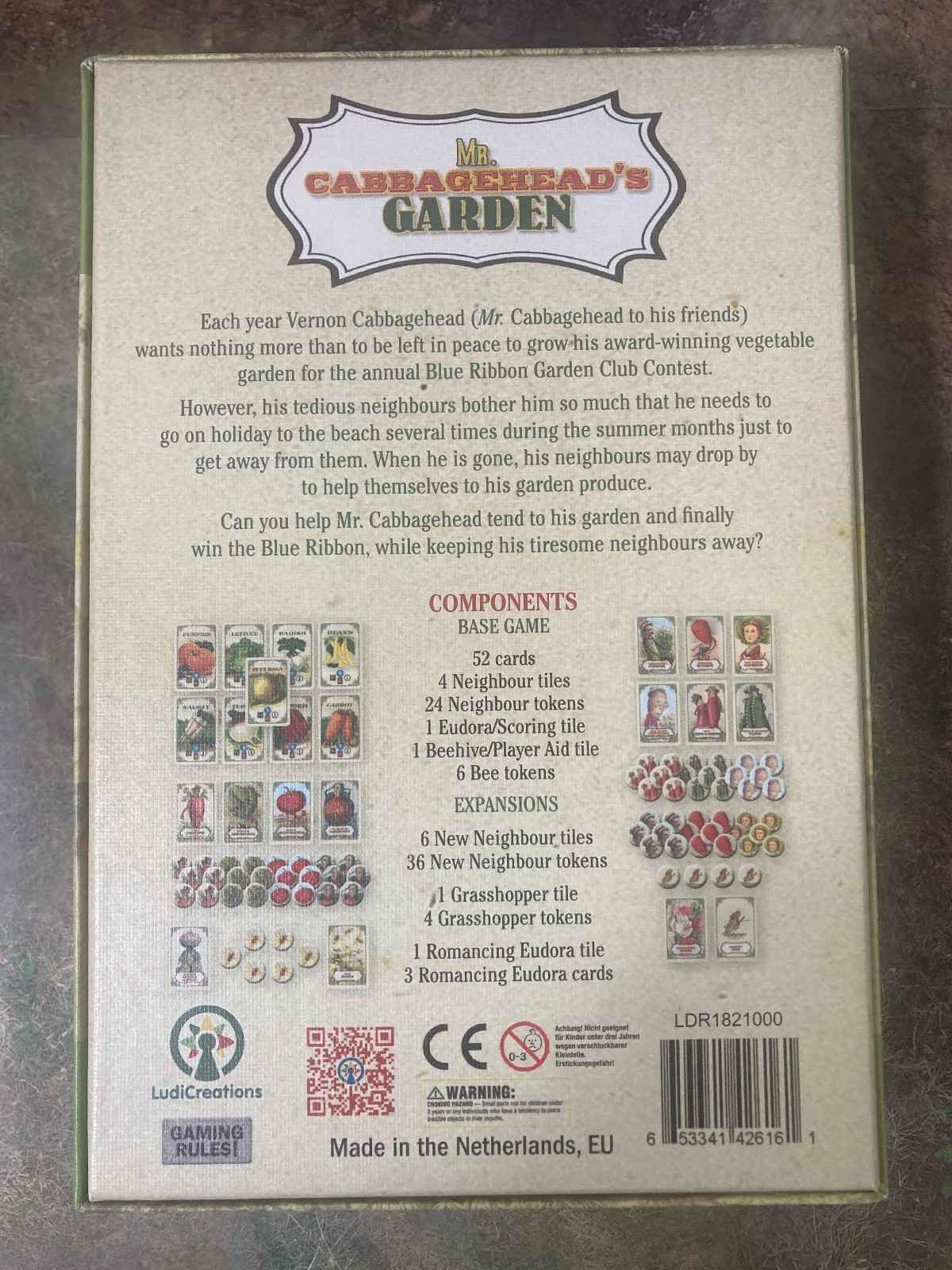 Mr. Cabbagehead’s Garden Standard Edition Ludicreations solo gardening game