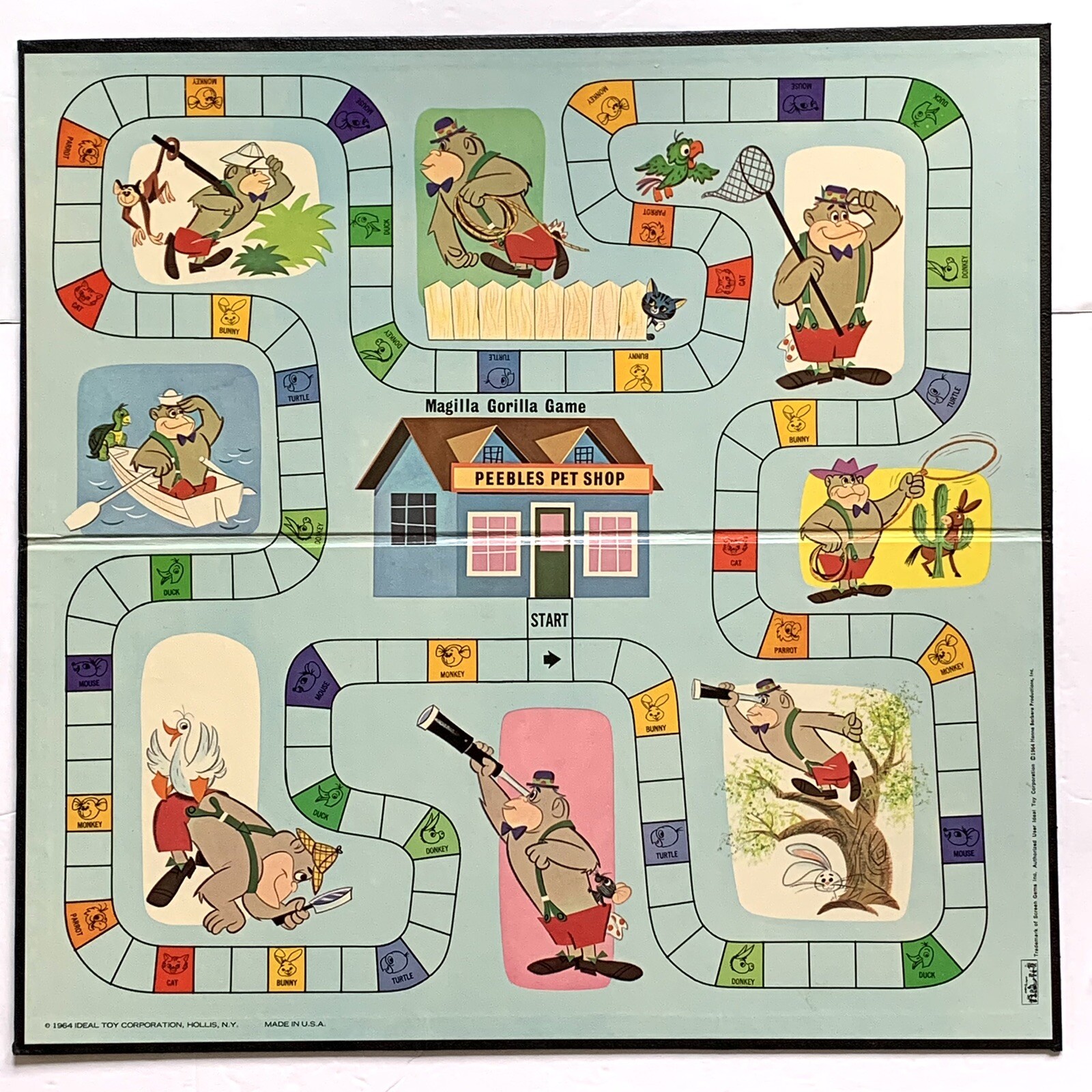 Vintage Magilla Gorilla Board Game 1964 Ideal Toy Hanna-Barbera ***READ***
