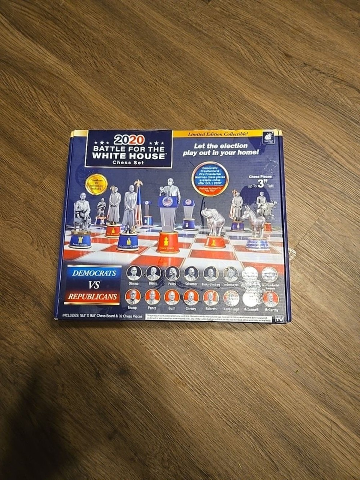 2020 Battle for the White House Collector Chess Set – Blue & Red