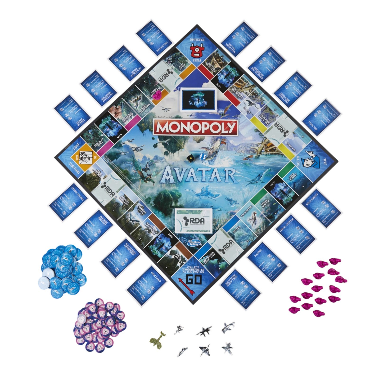 Hasbro Gaming: Monopoly: Avatar Edition, 2 to 6 players, ages 8 and up, Used