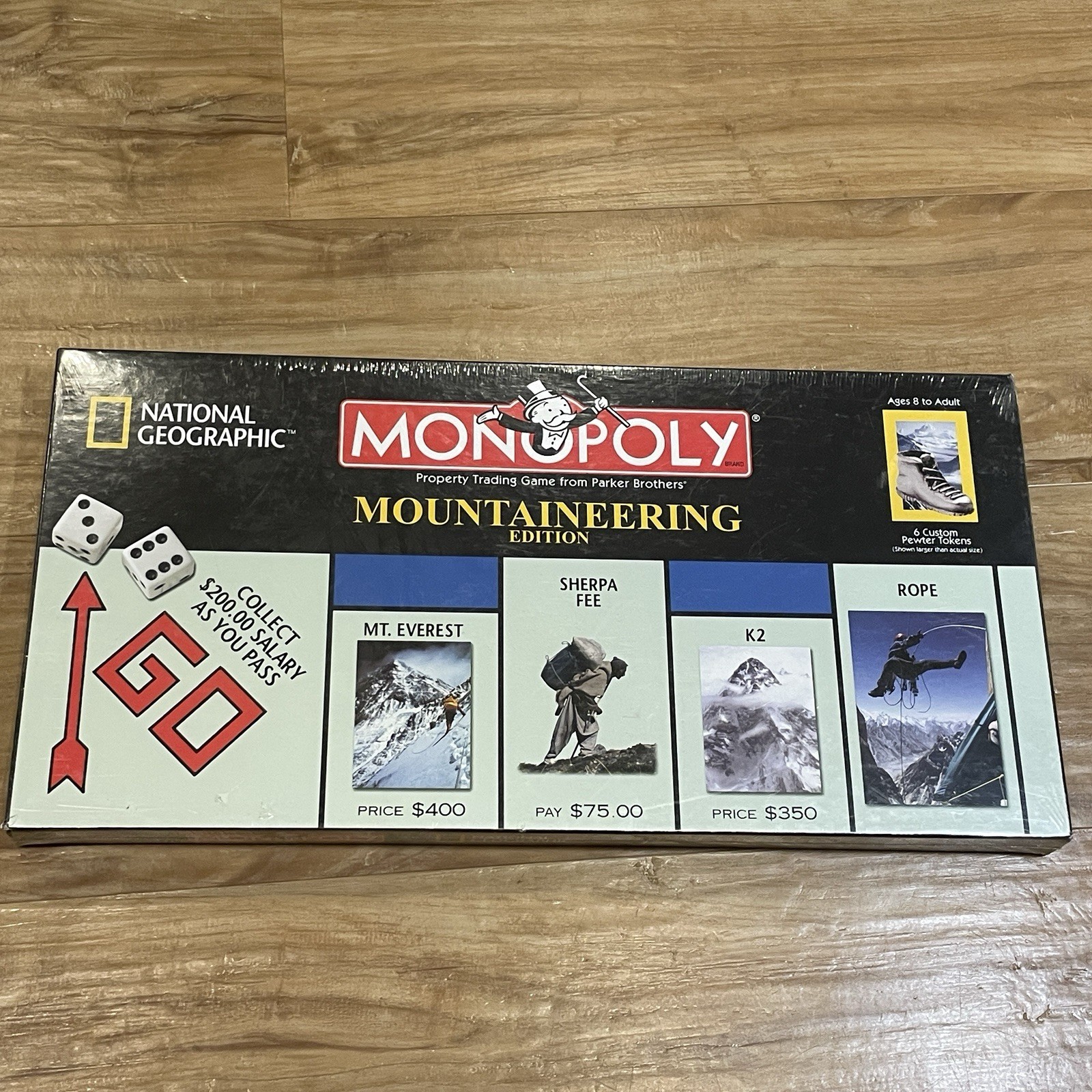 Vintage Monopoly National Geographic Mountaineering Edition 2001 Game Sealed