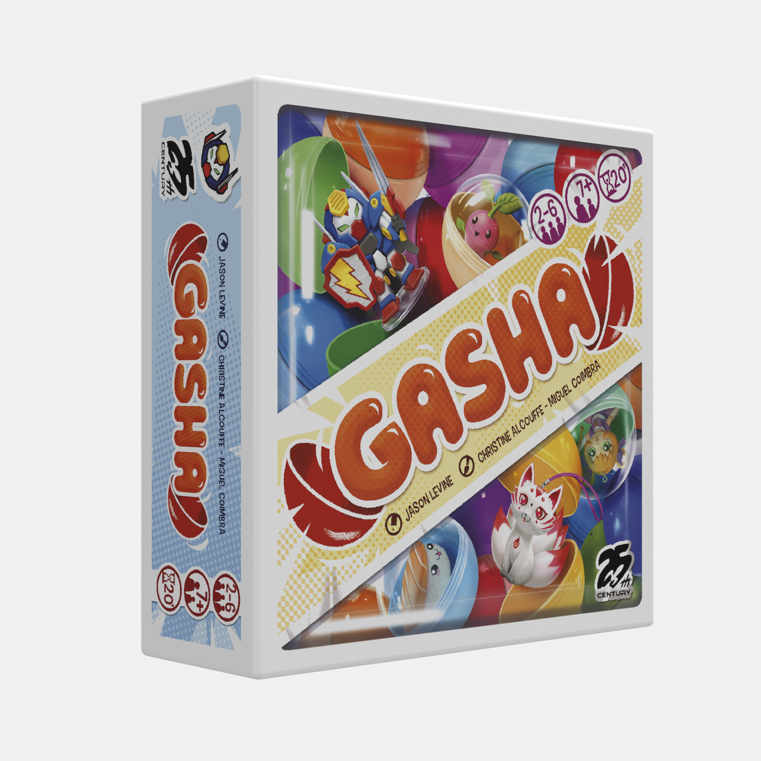 Gasha Family Card Game for 2 to 6 Players Collect Gashapons to Create Sets