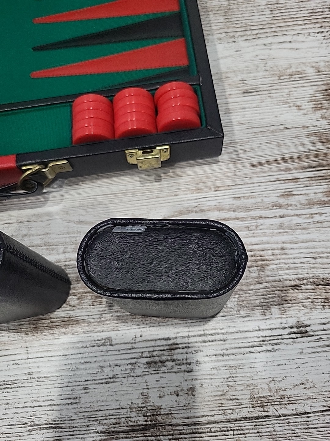 Vintage Reiss Backgammon Board Game Briefcase Set