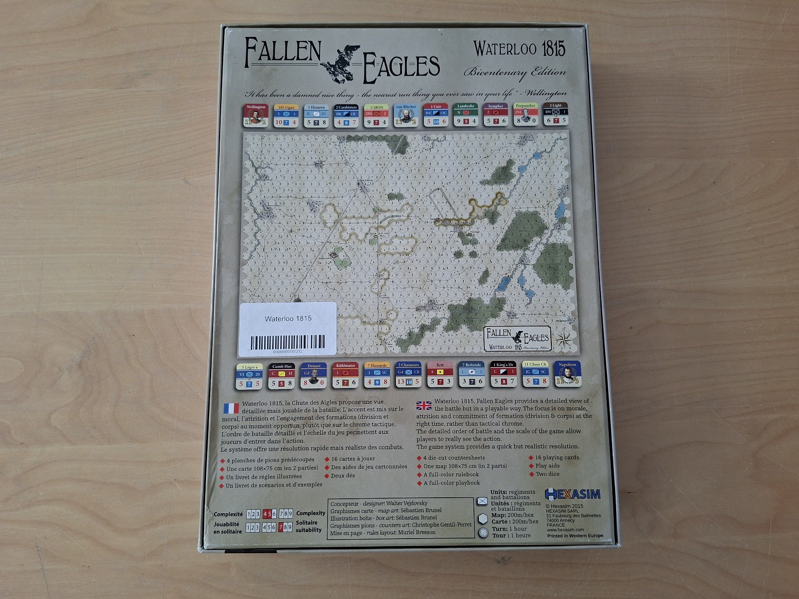 Waterloo 1815 – Fallen Eagles HexaSim – English Board Games Collection Bundle