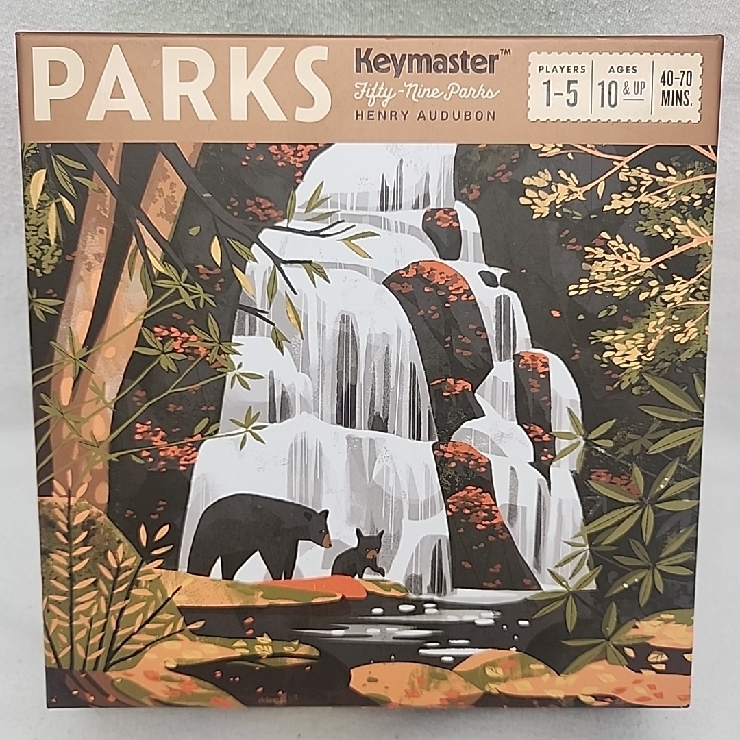 Game PARKS Hike Trails Visit National Parks Keymaster Games Board Henry Audubon