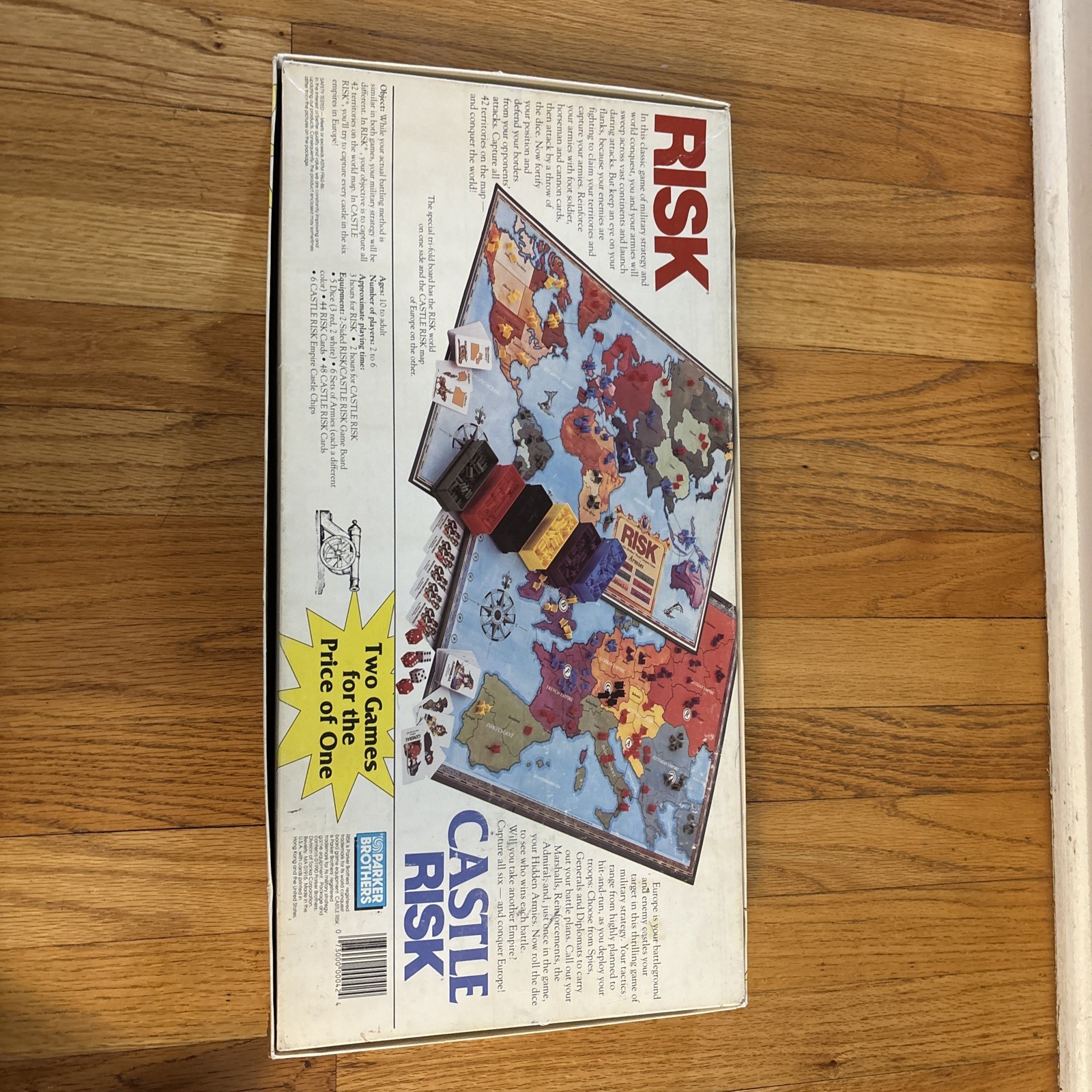 1990 Risk and Castle Risk Board Game Vintage Parker Brothers -great Condition!!