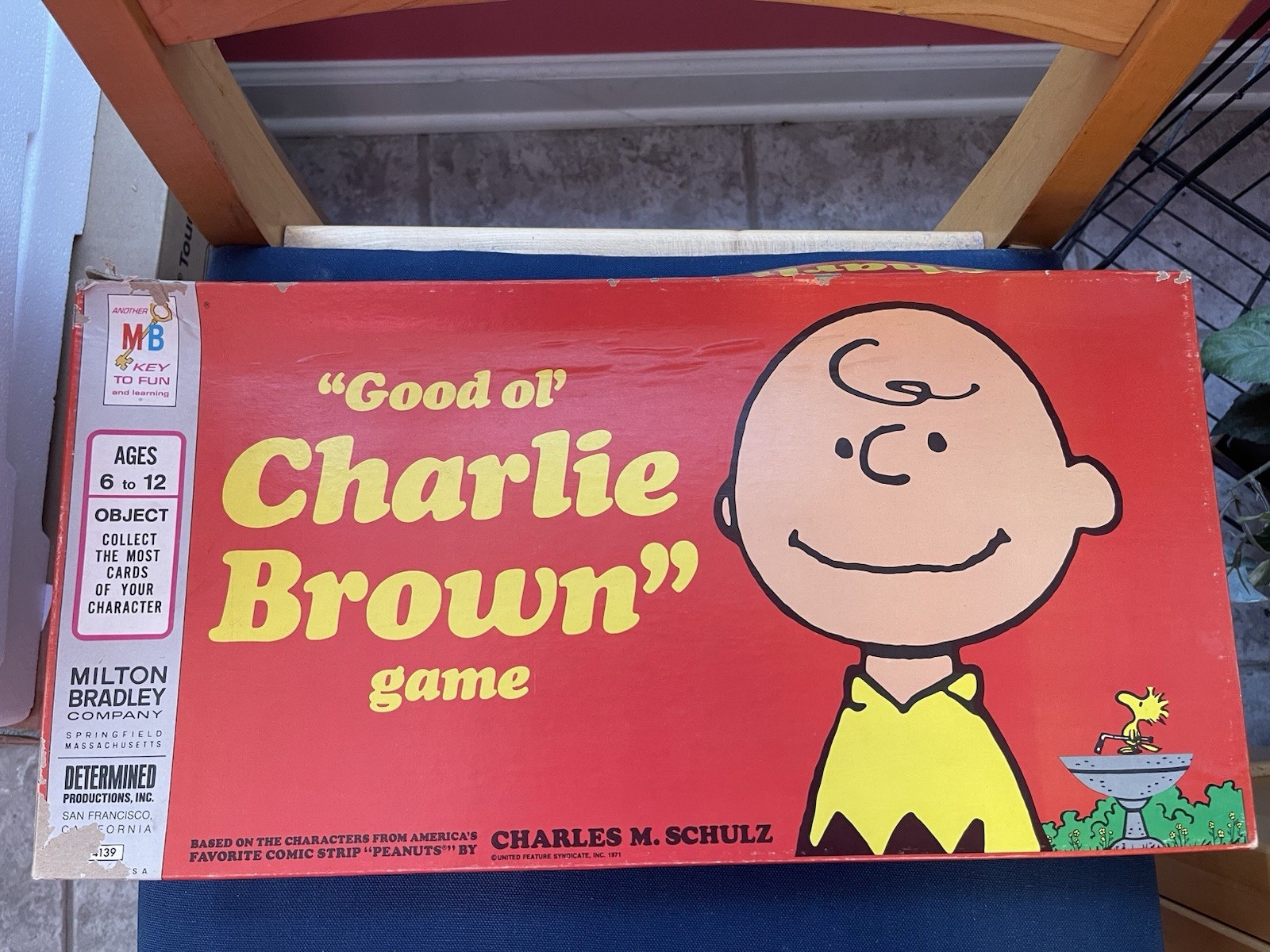 1971 GOOD OL’ CHARLIE BROWN Board Game Milton Bradley Peanuts Family Fun Vintage