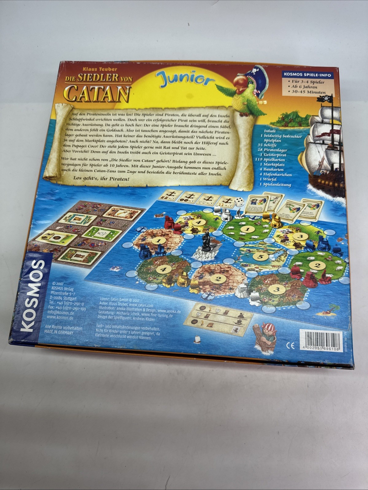 Brettspiel,Kinder,Die Siedler Von Catan Junior,gebraucht,Vintage,Komplett,Kosmos