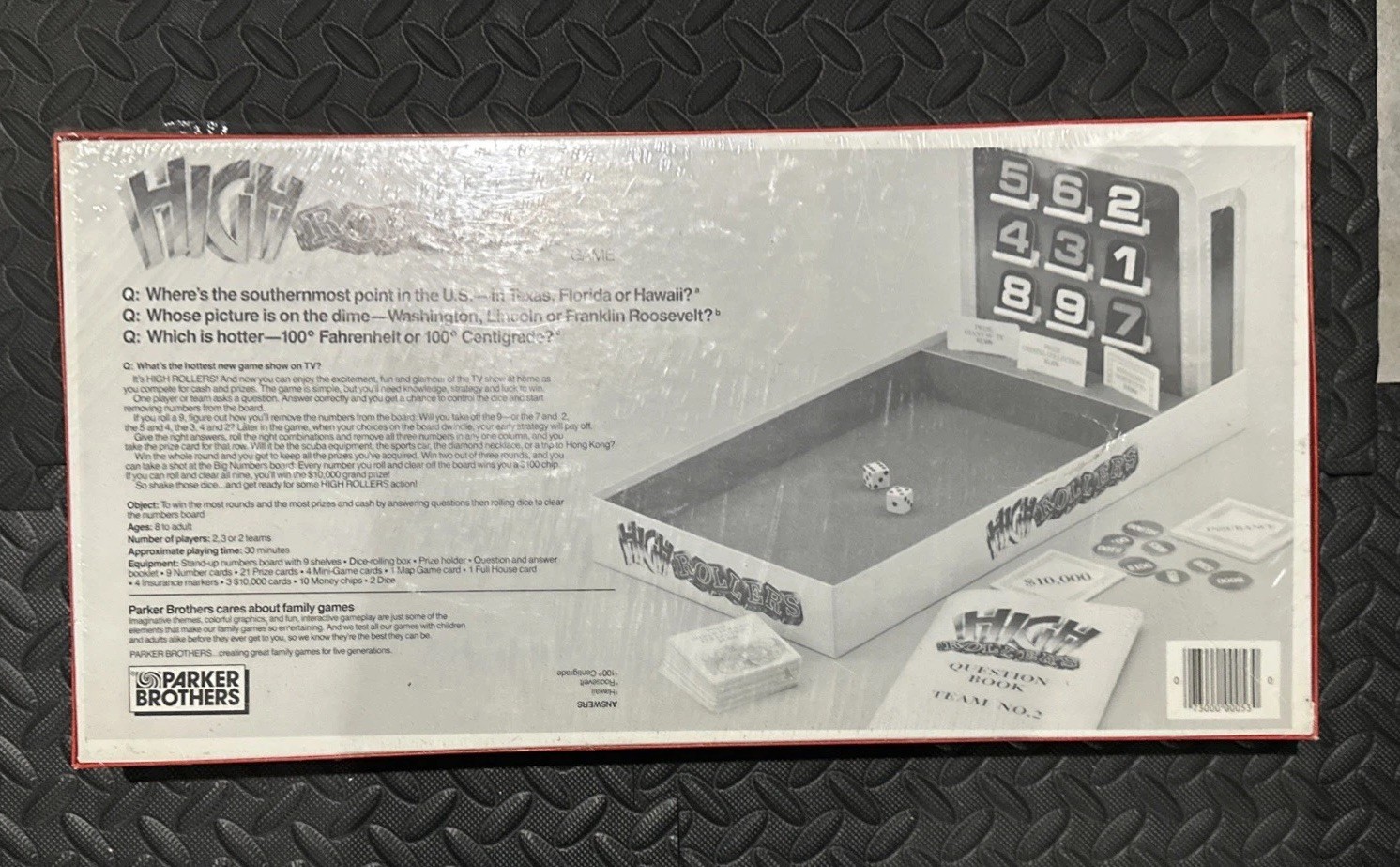 Vintage 1988 High Rollers TV Game Show Board Game Parker Brothers sealed