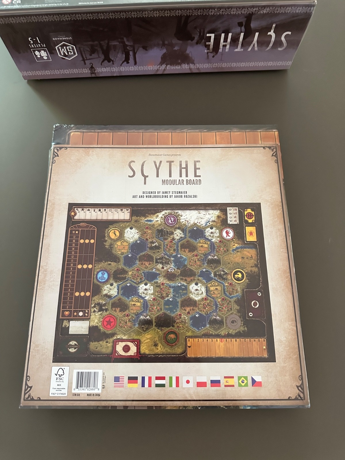 Scythe Board Game & Modular Board Expansion Stonemaier Games Factory Sealed Box