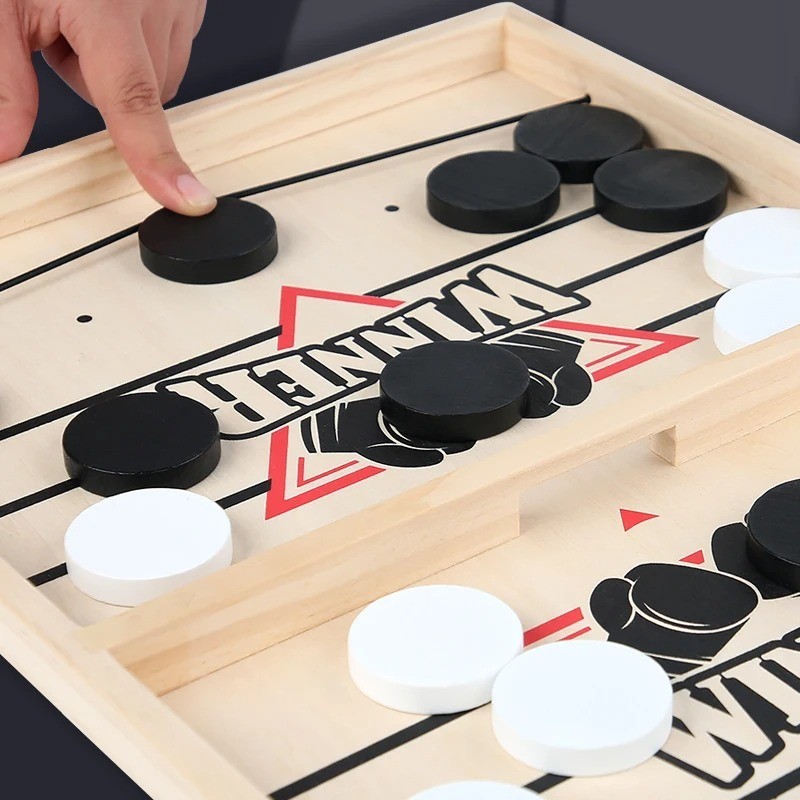 Fast Hockey Sling Puck Game Winner Fun Paced Sling Puck Party Board-Game Gifts