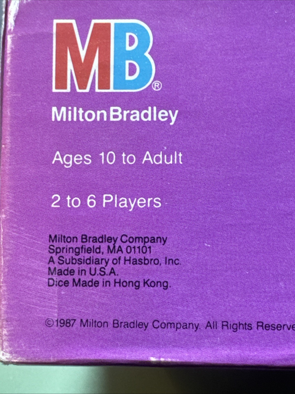 Vintage Milton Bradley Original Liar’s Dice Board 1987 Game – Complete Set