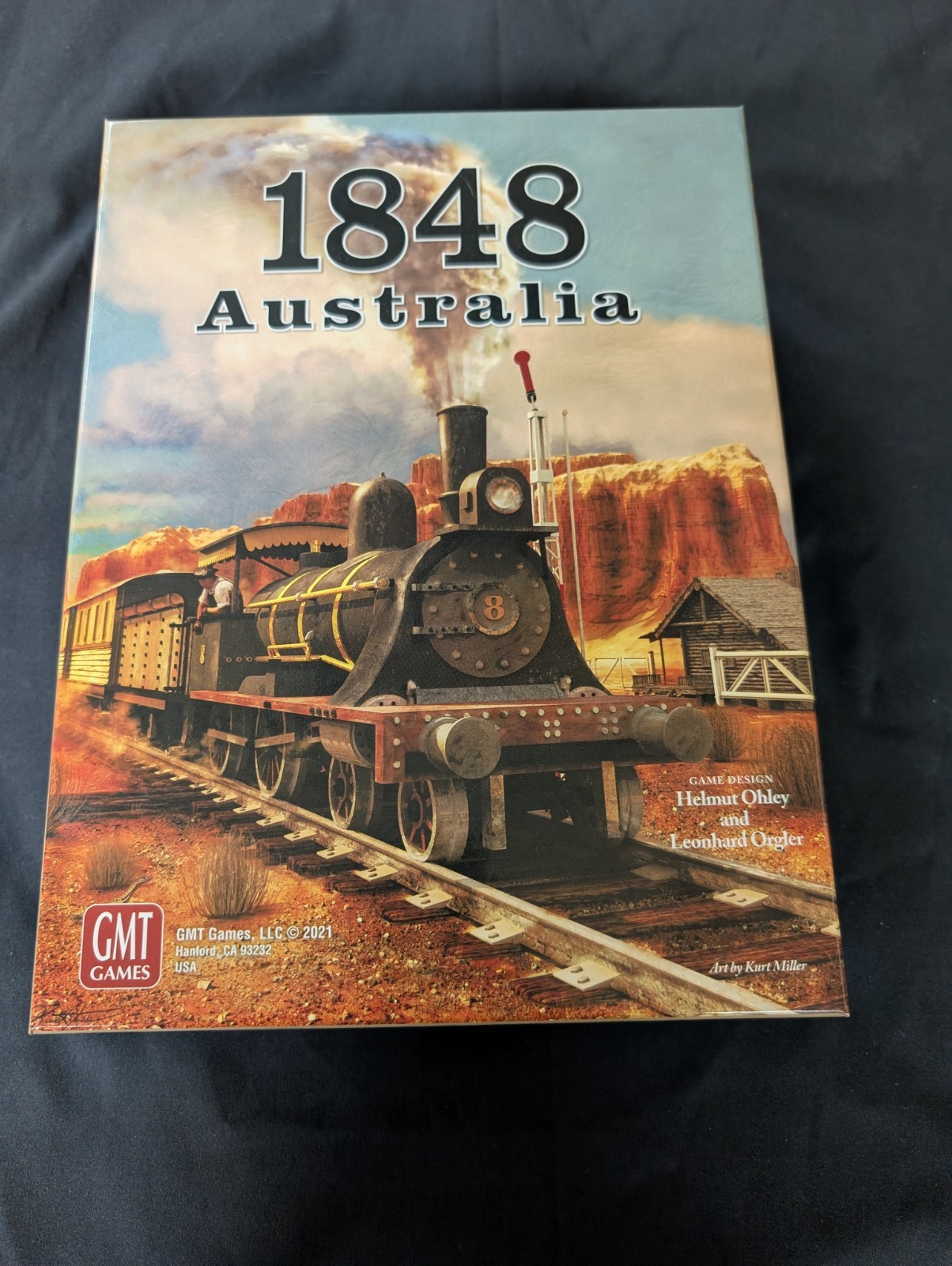 GMT Board Game 1848: Australia by Ohley/Orgler – Near Mint, with Cube4Me trays