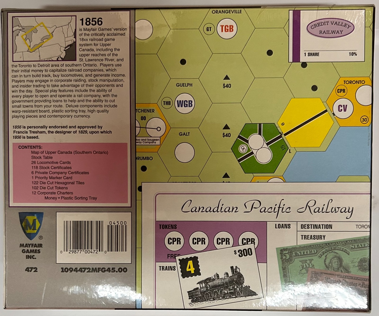 Mayfair’s 1856 Boardgame NEW
