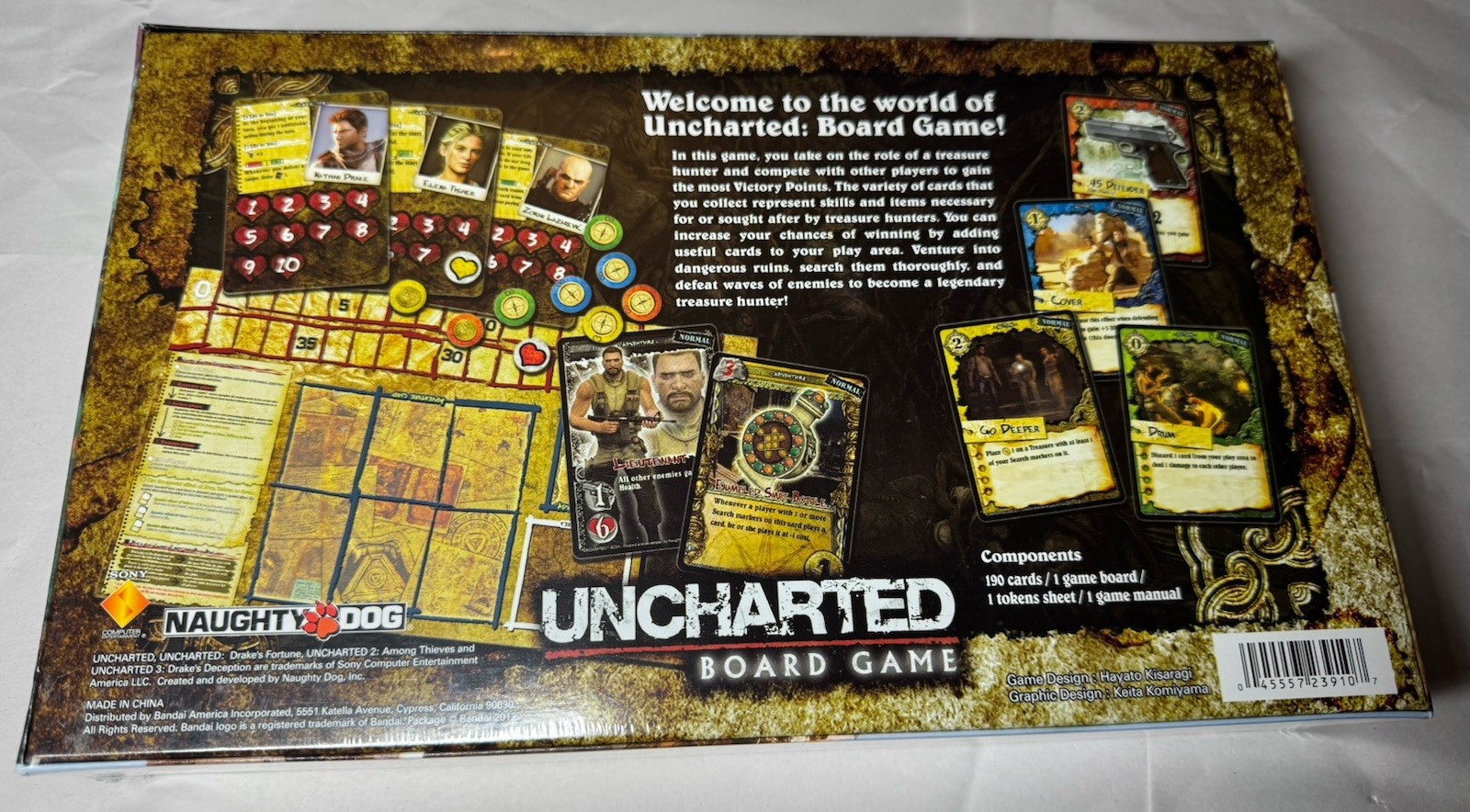 Uncharted Board Game (Bandai 2012) Naughty Dog PlayStation – SEALED