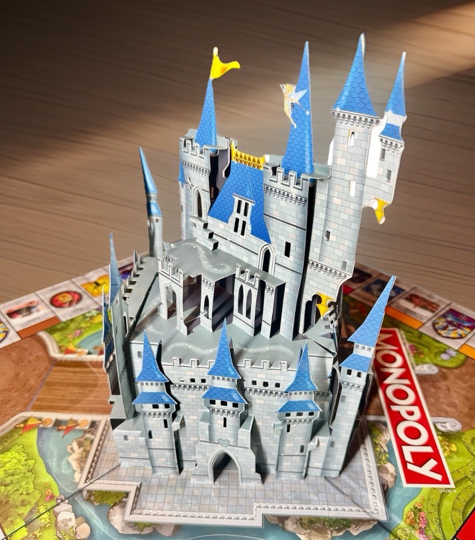 Disney Parks Theme Park Edition Monopoly Board Game Pop-Up Castle 2020 COMPLETE