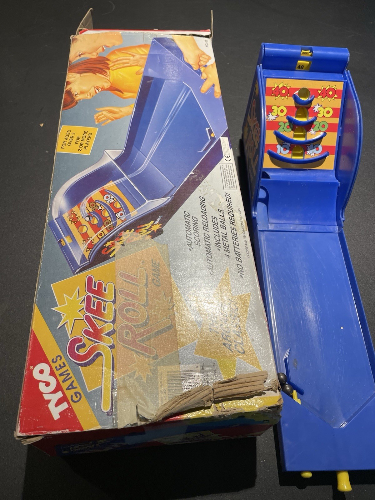 Tyco Arcade Classic Skee Roll Vintage 1990’s Game with original box