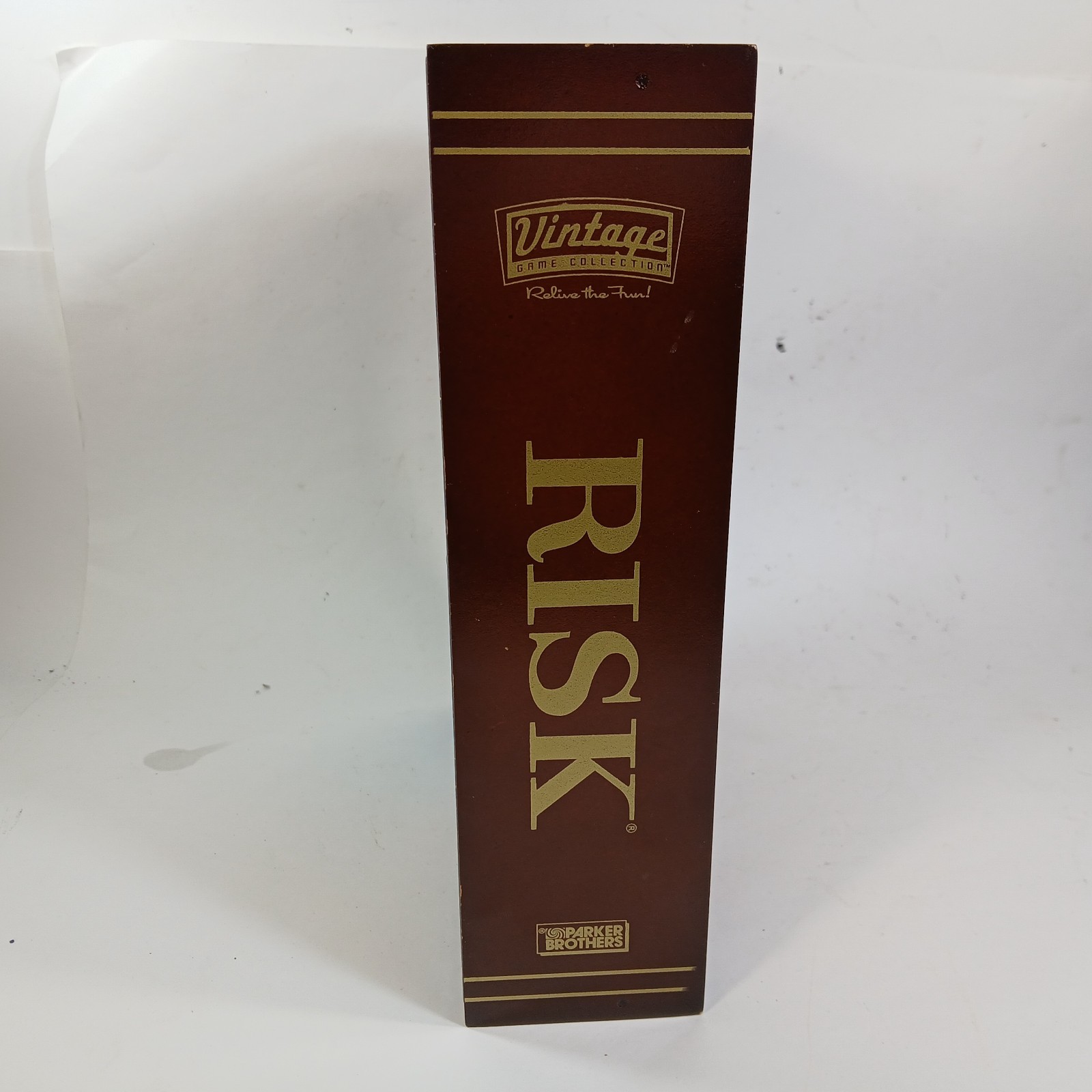 RISK Vintage Game Collection Bookshelf Box Wooden Case Strategy Parker Brothers